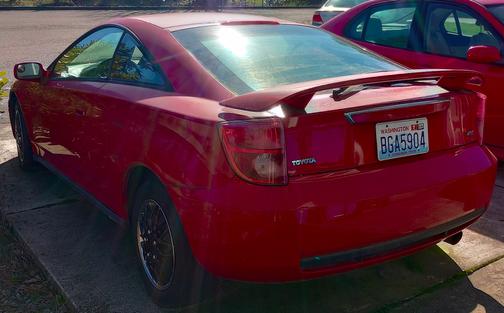 Red 2003 Toyota Celica GT