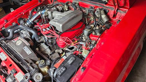 Red 1992 Ford Mustang LX 5.0L Sport