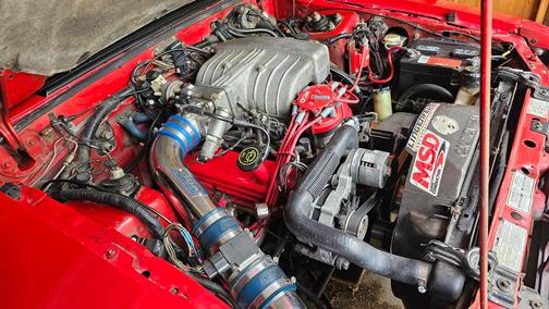 Red 1992 Ford Mustang LX 5.0L Sport
