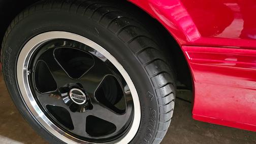 Red 1992 Ford Mustang LX 5.0L Sport