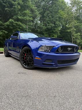 Blue 2013 Ford Mustang GT Premium