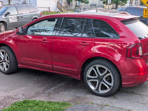 Red 2011 Ford Edge Sport