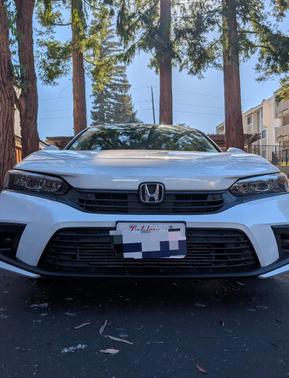 White 2022 Honda Civic EX