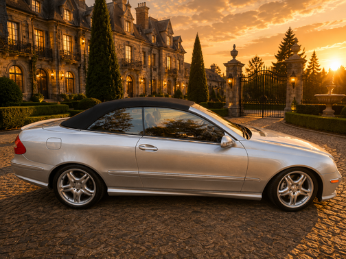 Silver 2006 Mercedes-Benz CLK-Class 55 AMG Cabriolet