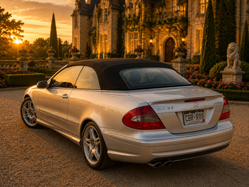 Silver 2006 Mercedes-Benz CLK-Class 55 AMG Cabriolet