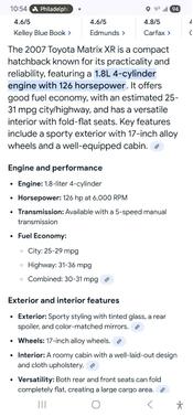 2007 Toyota Matrix XR