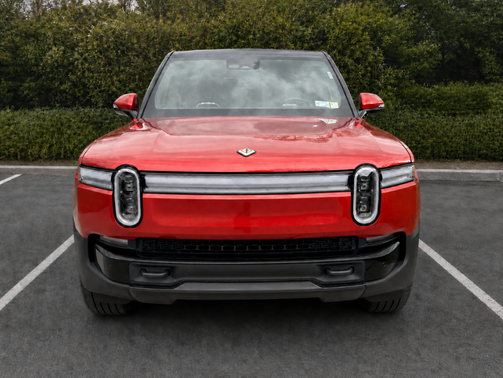 Red 2025 Rivian R1S Adventure Dual-Motor Max Pack