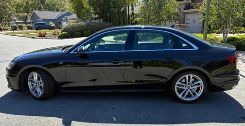 Black 2023 Audi A4 45 S line Premium Plus