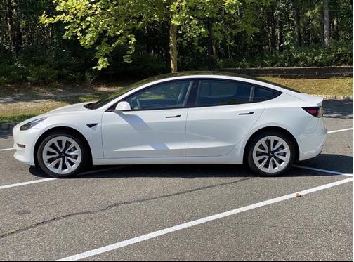 White 2022 Tesla Model 3 Long Range
