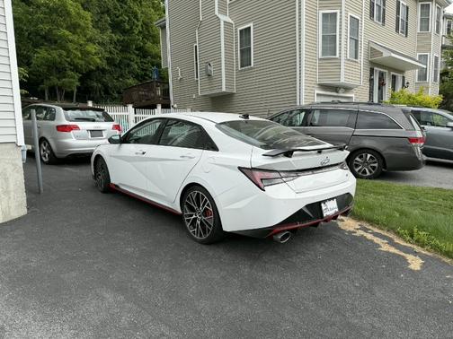White 2022 Hyundai ELANTRA N Base