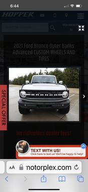 2021 Ford Bronco Outer Banks