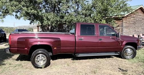 Red 1994 Chevrolet 3500 Cheyenne Crew Cab