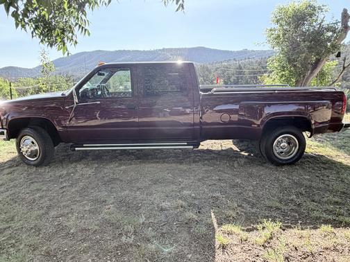 Red 1994 Chevrolet 3500 Cheyenne Crew Cab