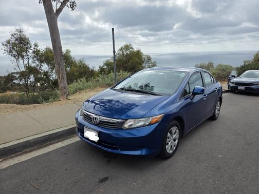 Blue 2012 Honda Civic LX