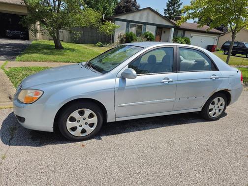 Blue 2007 Kia Spectra EX