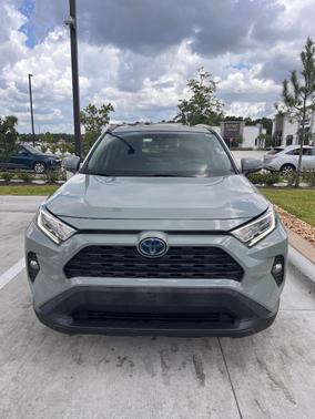 Green 2021 Toyota RAV4 Hybrid XLE Premium