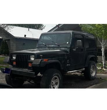 Black 1995 Jeep Wrangler S