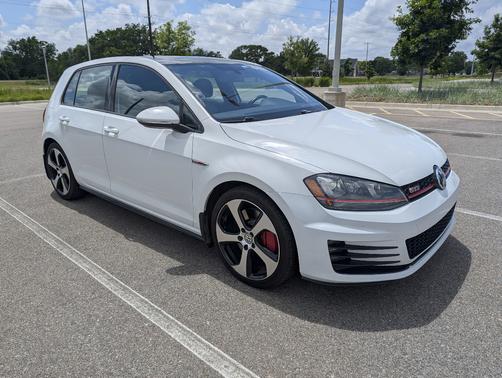 White 2016 Volkswagen Golf GTI 2.0T Autobahn w/Performance Package 4-Door