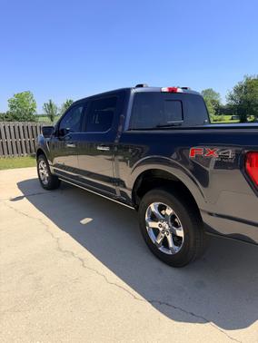 Blue 2022 Ford F-150 Lariat