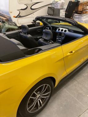 Yellow 2016 Ford Mustang EcoBoost Premium