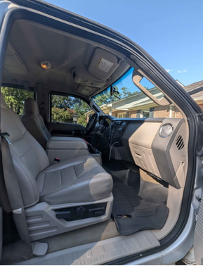 Silver 2008 Ford F-350 Lariat Crew Cab Super Duty