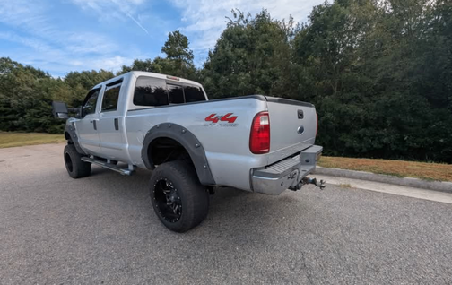 Silver 2008 Ford F-350 Lariat Crew Cab Super Duty
