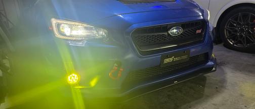 Blue 2015 Subaru WRX STI Limited
