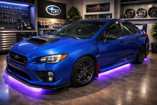 Blue 2015 Subaru WRX STI Limited