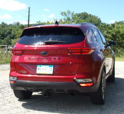 Red 2022 Kia Sportage Nightfall