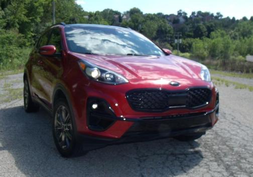 Red 2022 Kia Sportage Nightfall