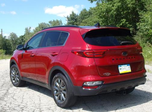 Red 2022 Kia Sportage Nightfall