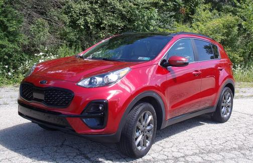 Red 2022 Kia Sportage Nightfall
