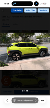 Green 2024 Hyundai KONA Limited