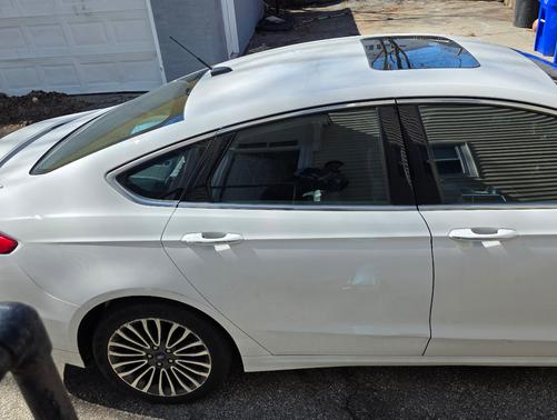 White 2018 Ford Fusion Titanium
