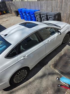 White 2018 Ford Fusion Titanium