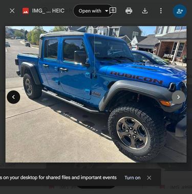Blue 2022 Jeep Gladiator Rubicon