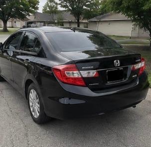 Black 2012 Honda Civic Hybrid Base