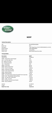 2017 Land Rover Range Rover 5.0L Supercharged