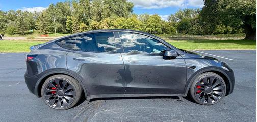 Gray 2024 Tesla Model Y Performance