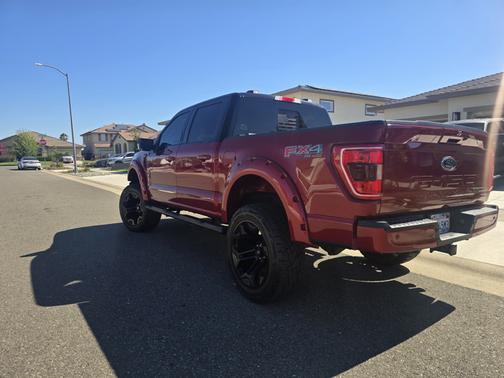 Red 2022 Ford F-150 Platinum
