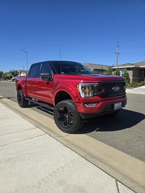 Red 2022 Ford F-150 Platinum