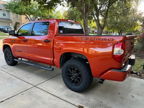 Orange 2015 Toyota Tundra TRD Pro