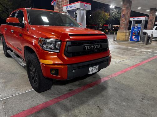 Orange 2015 Toyota Tundra TRD Pro