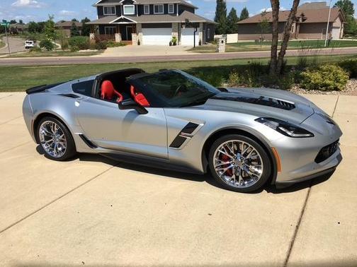 Silver 2017 Chevrolet Corvette Grand Sport