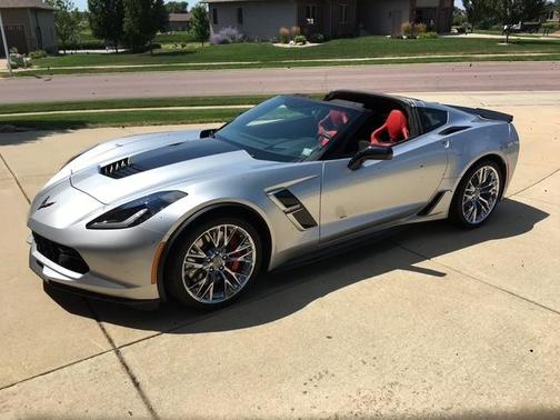 Silver 2017 Chevrolet Corvette Grand Sport