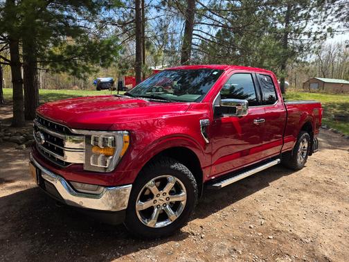 Red 2022 Ford F-150 Lariat