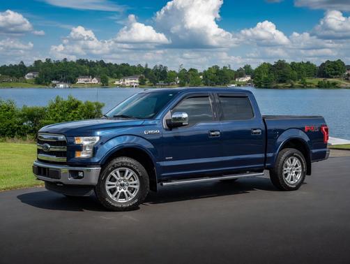Blue 2016 Ford F-150 Lariat