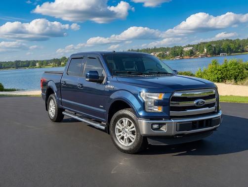 Blue 2016 Ford F-150 Lariat