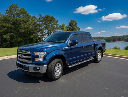 Blue 2016 Ford F-150 Lariat