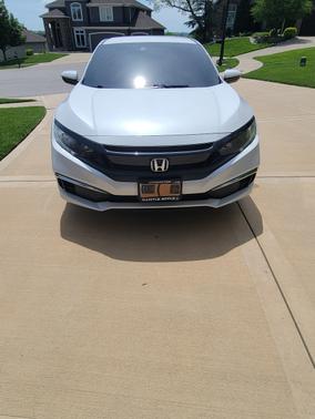 White 2020 Honda Civic LX